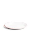 Daylesford Organic White & Pink Enamel Oval Plate Best