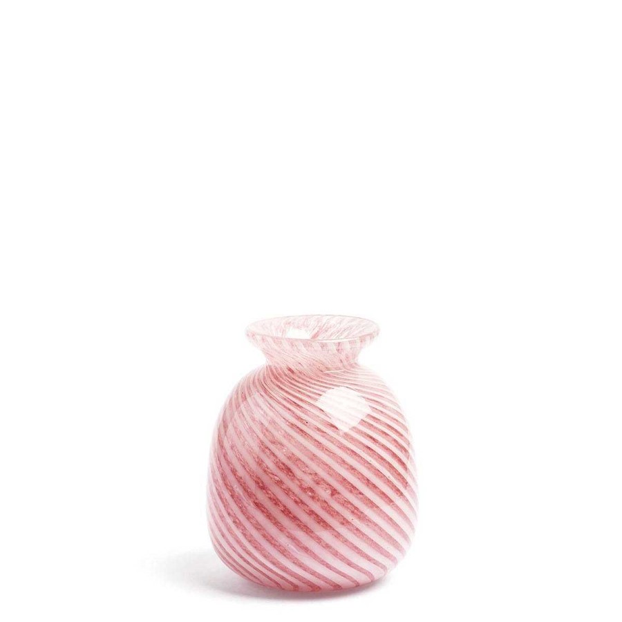 Daylesford Organic Miro Pink Spiral Stripe Vase Online