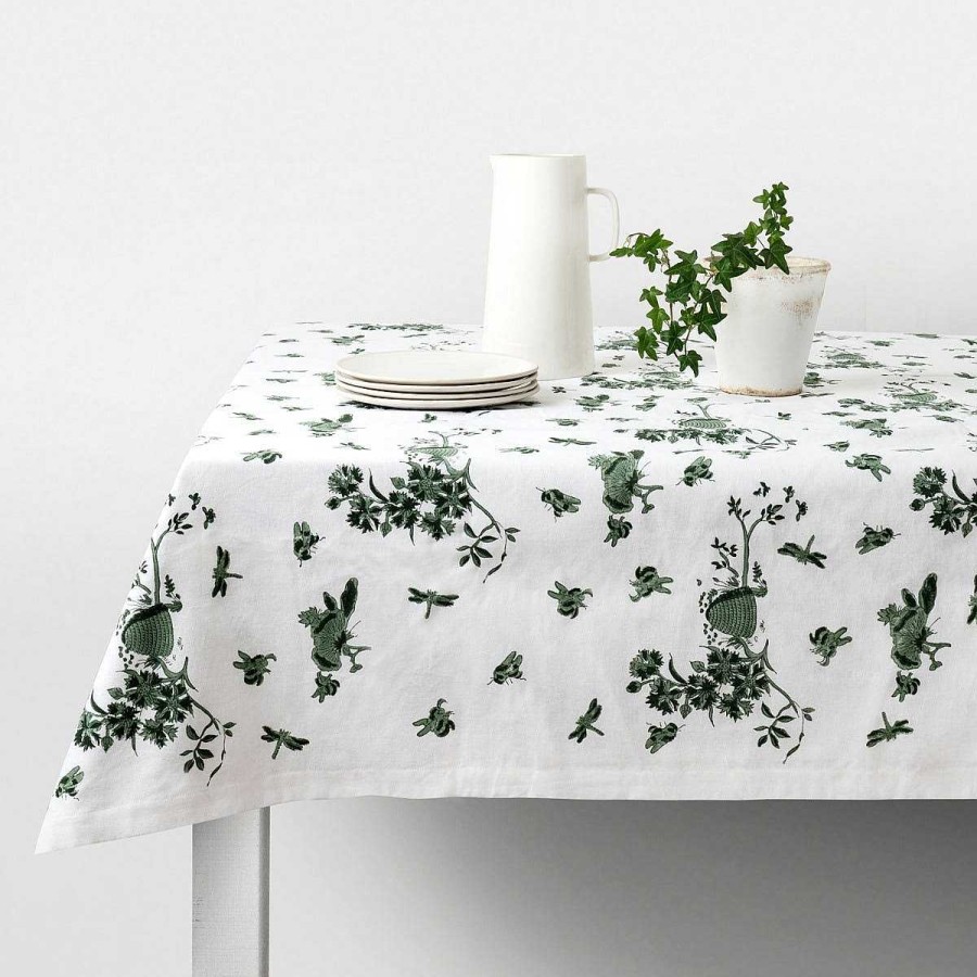 Daylesford Organic Beehive Green Tablecloth New