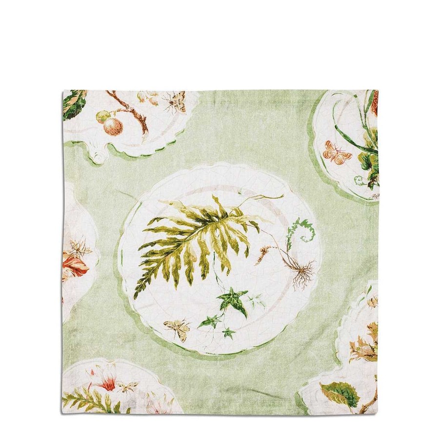 Daylesford Organic Daylesford X Colefax Quince Garden Napkin In Green With Fern Wholesale