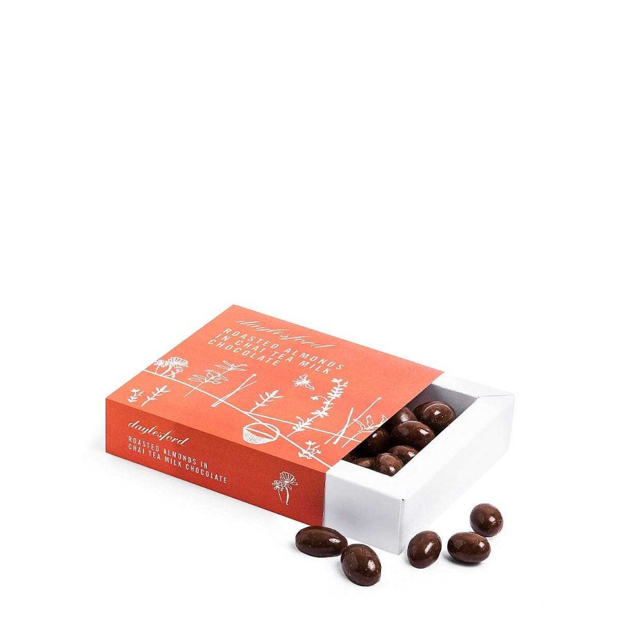 Daylesford Organic Roasted Almonds In Chai Tea Milk Chocolate Wholesale