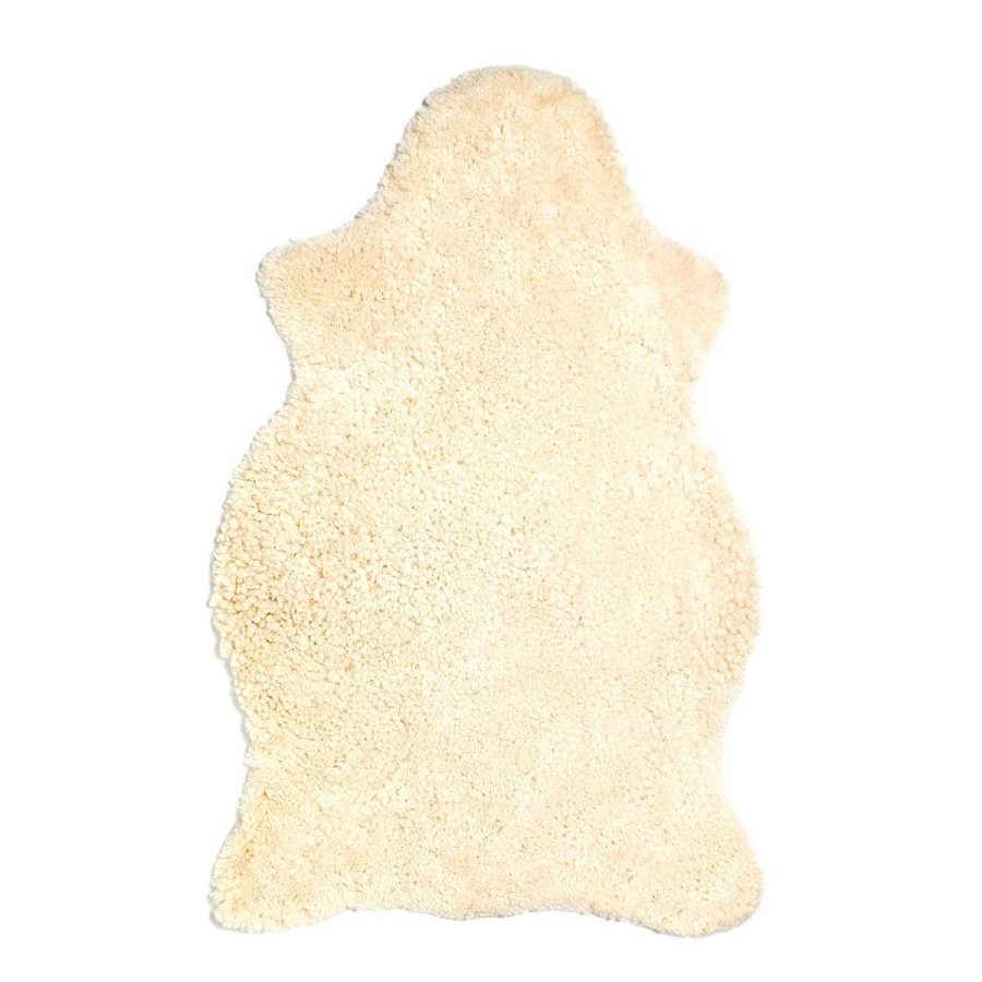 Daylesford Organic Ella Shorthair Sheepskin Rug Creme New