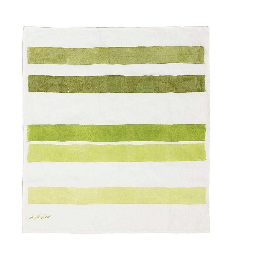 Daylesford Organic Rigato Green Napkin Set Online