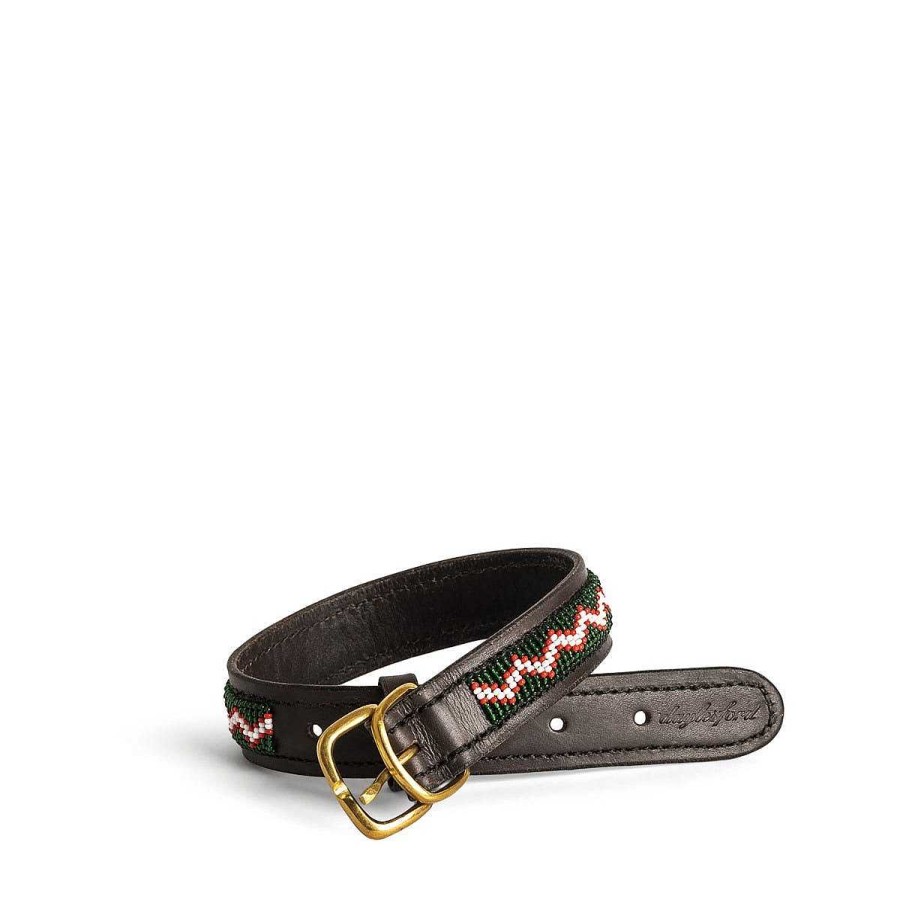 Daylesford Organic Zigzag Dog Collar Red Hot