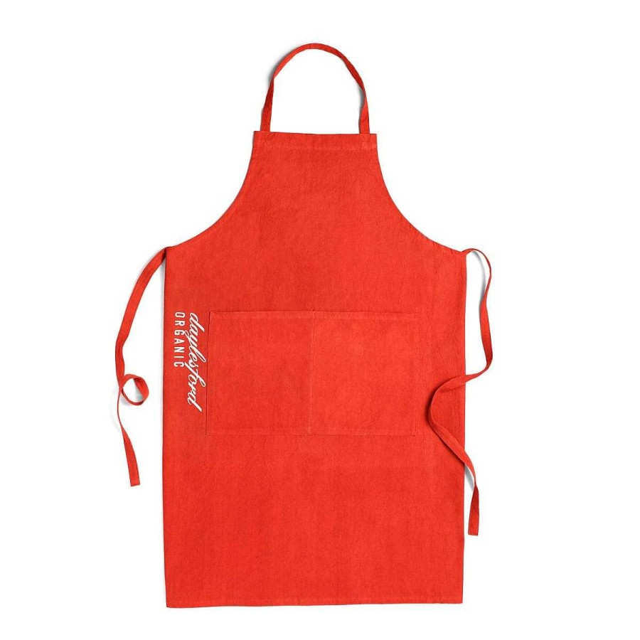 Daylesford Organic Saddlers Apron Fox Red New