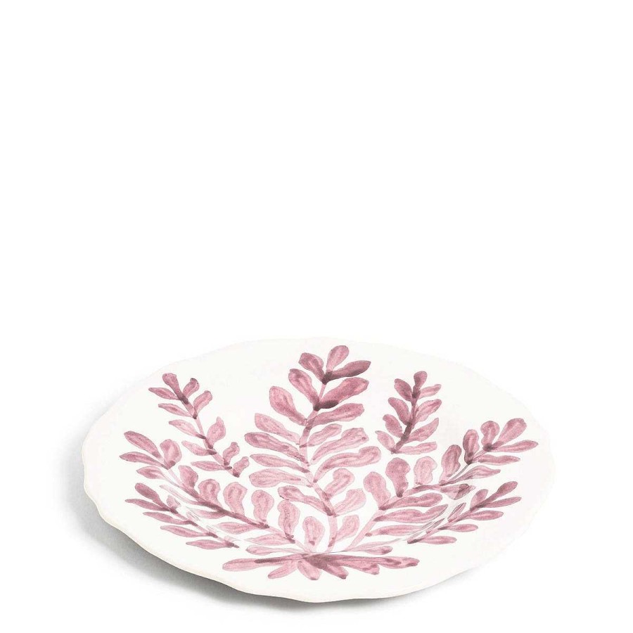 Daylesford Organic Leaf Dinner Plate Pink Online