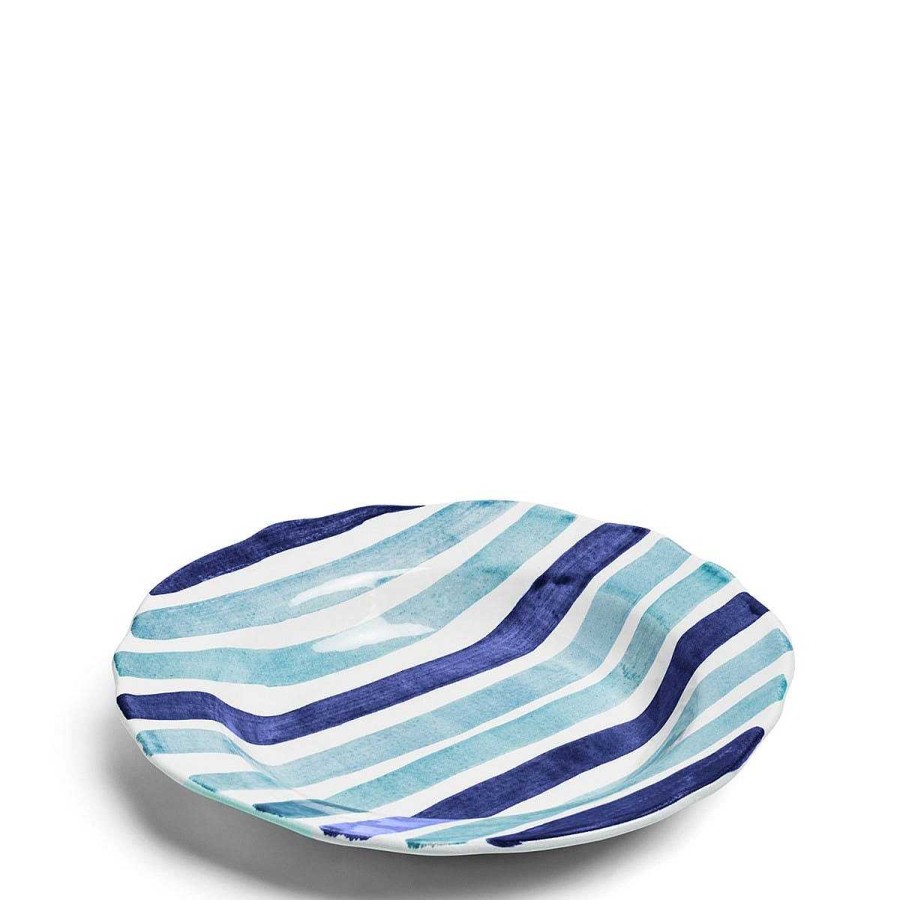 Daylesford Organic Circus Stripe Blue Large Bowl Online