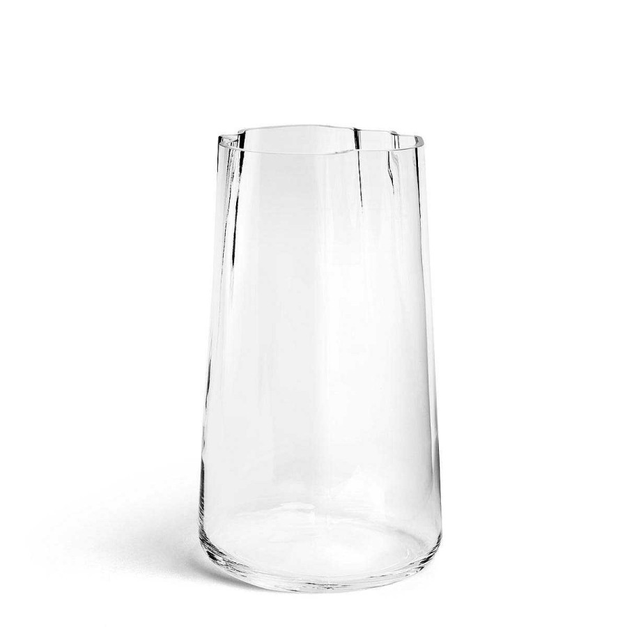 Daylesford Organic Clear Curved Vase Large New