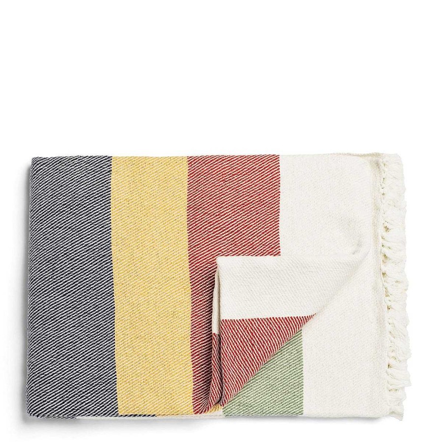 Daylesford Organic Trappers Multi Stripe Blanket Wholesale