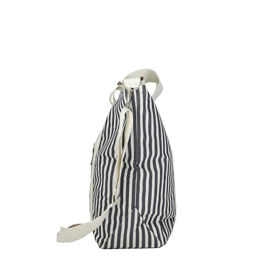 Daylesford Organic Cooler Tote Bag Navy Stripe Best