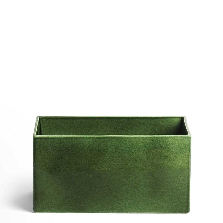 Daylesford Organic Quad Rectangular Planter Green Wholesale