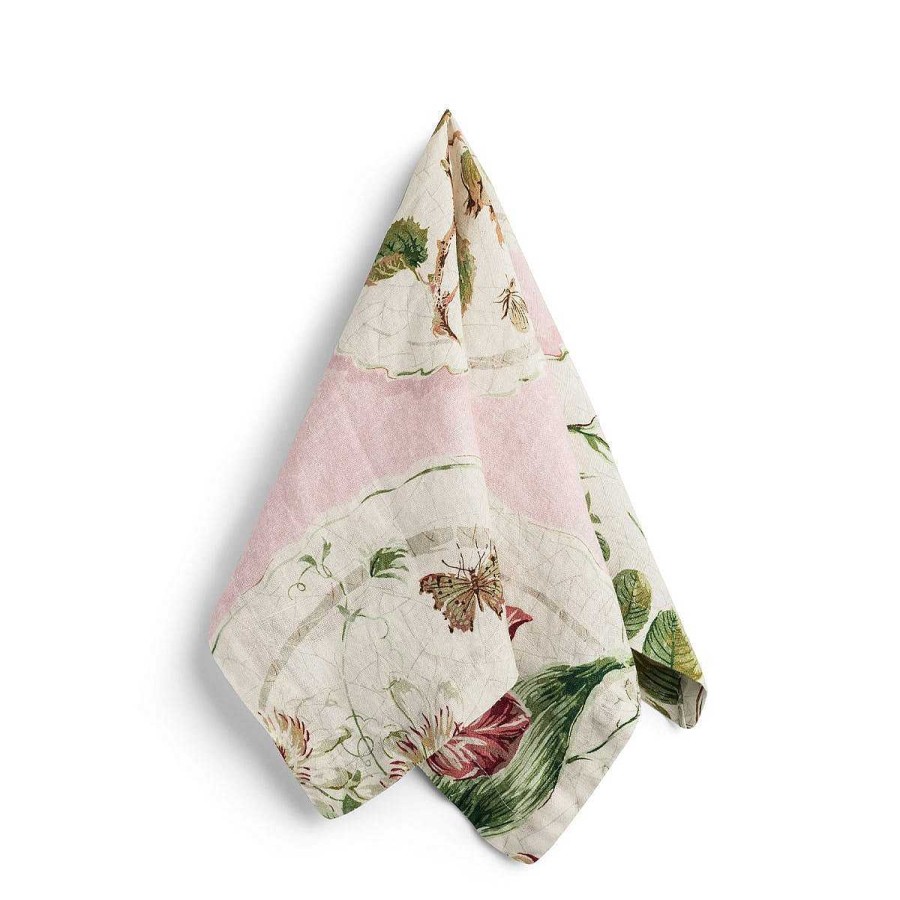 Daylesford Organic Daylesford X Colefax Quince Garden Napkin In Pink With Hazel Wholesale