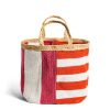 Daylesford Organic Mia Stripe Basket Medium Hot