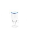 Daylesford Organic Ledbury Wine Glass Blue Tipped New