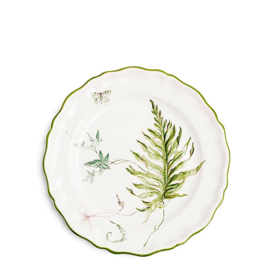 Daylesford Organic Daylesford X Colefax Quince Garden Dinner Plate With Fern & Ivy Clearance