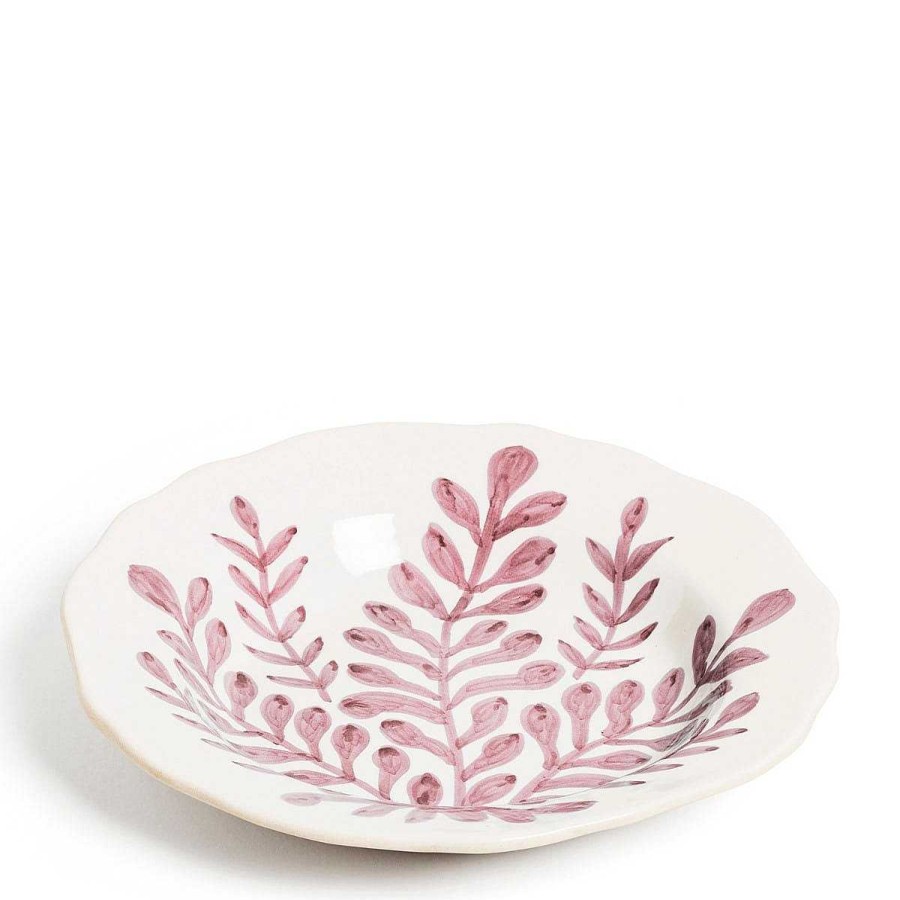 Daylesford Organic Leaf Bowl Pink Large Wholesale