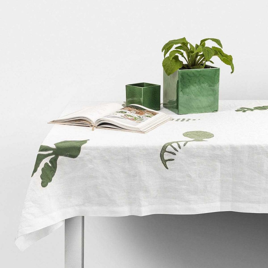 Daylesford Organic Nila Market Tablecloth Green Best