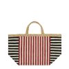 Daylesford Organic Beni Red & White Jute Tote Bag Hot