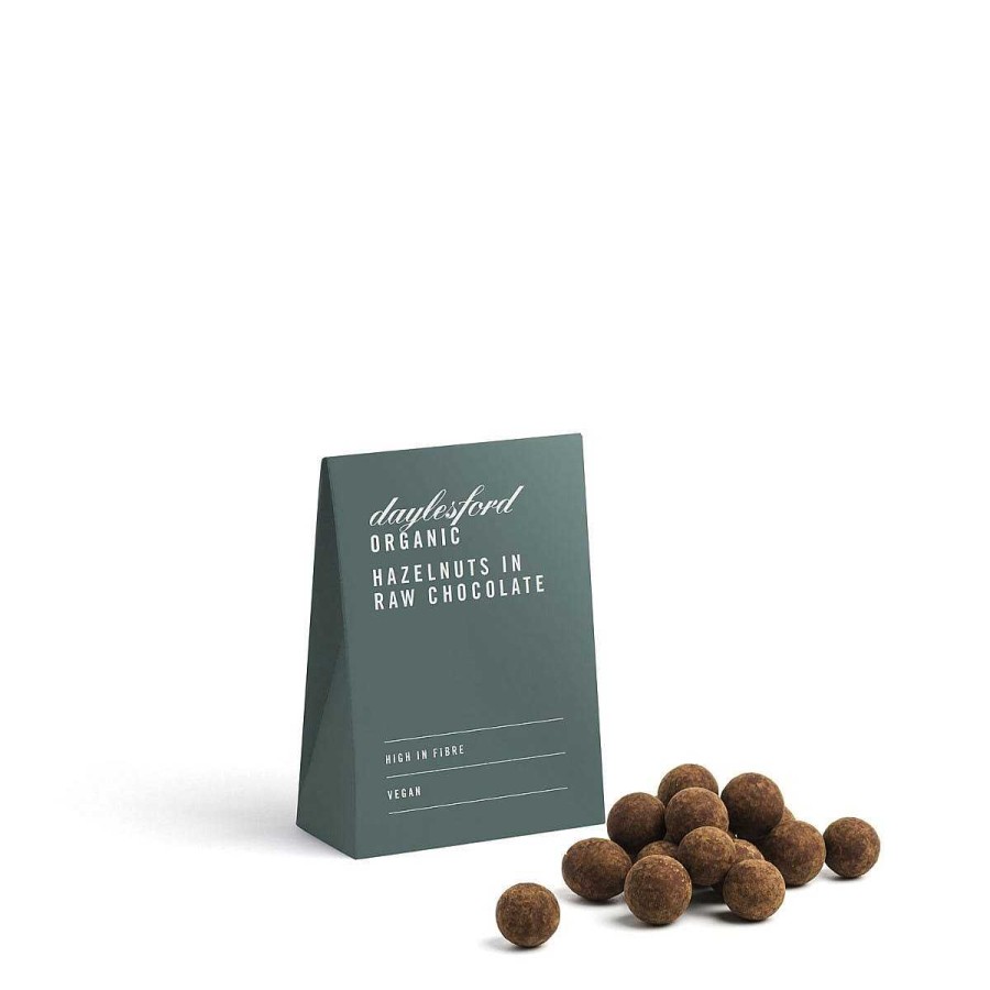 Daylesford Organic Organic Hazelnuts In Raw Chocolate New