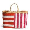 Daylesford Organic Mia Stripe Basket Large Hot