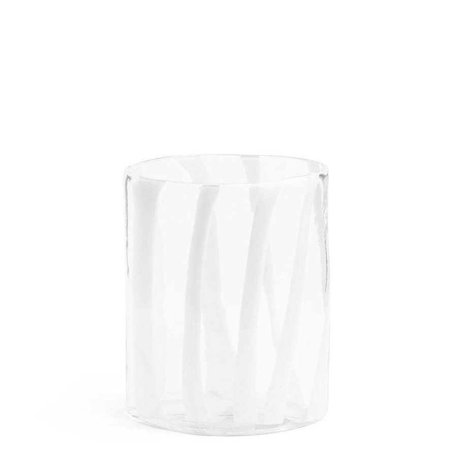 Daylesford Organic Marais White Stripe Vase Best