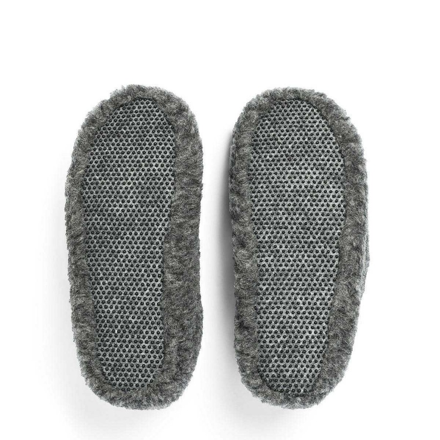 Daylesford Organic Men'S Wool Slippers Grey 45-46 Online