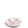 Daylesford Organic Leaf Side Plate Pink Hot