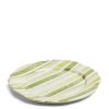 Daylesford Organic Circus Stripe Green Charger Plate New