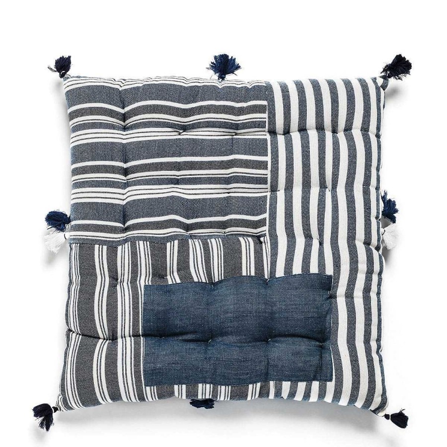 Daylesford Organic Nila Dhaba Blue Cushion Hot