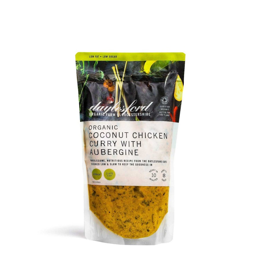 Daylesford Organic Organic Coconut Chicken Curry With Aubergine Clearance