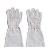 Daylesford Organic Grey Suede Gardening Gloves Long New