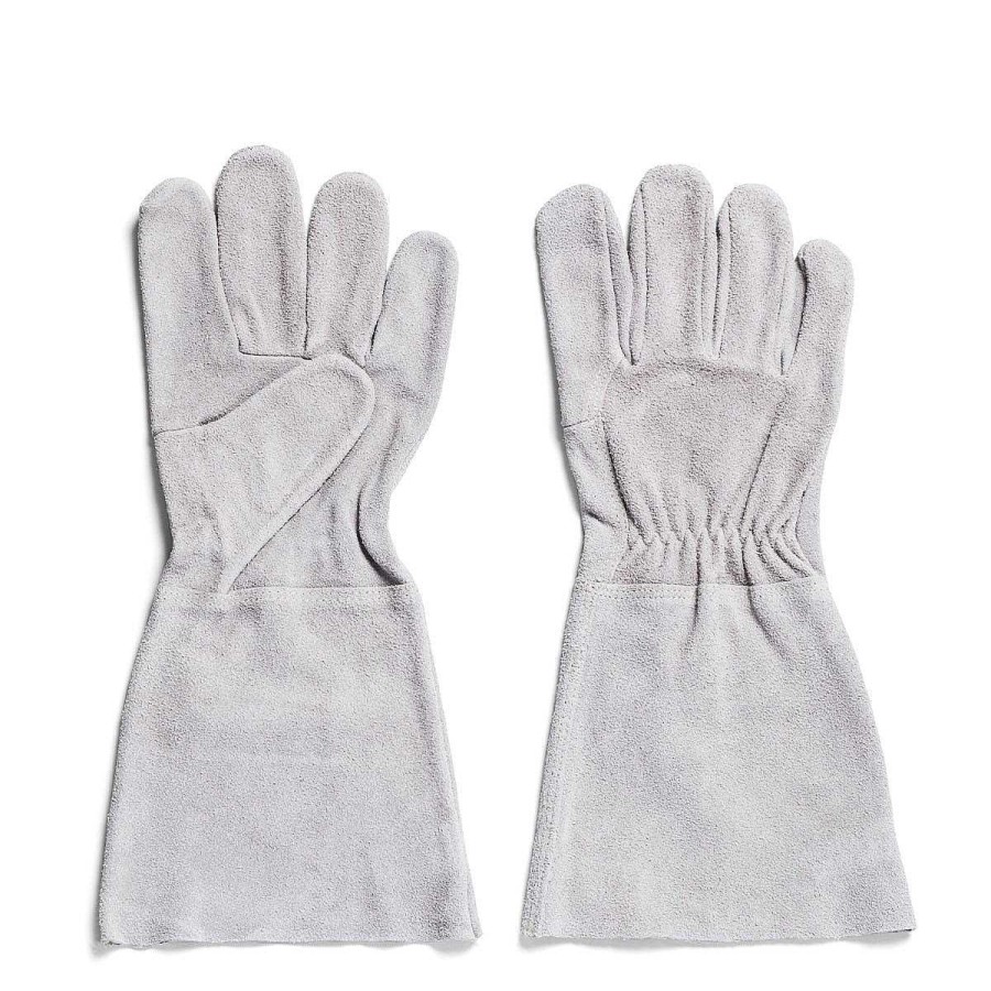 Daylesford Organic Grey Suede Gardening Gloves Long New