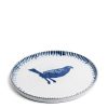 Daylesford Organic Galley Skylark Large Blue Plate New