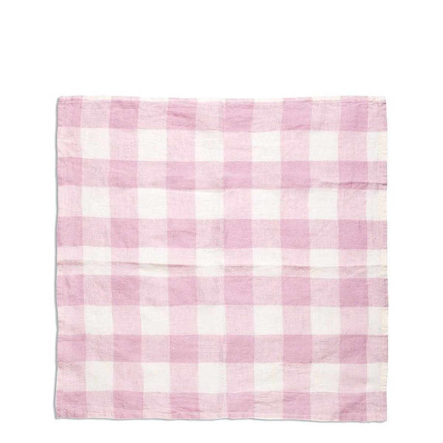 Daylesford Organic Lilac And White Check Napkin Online