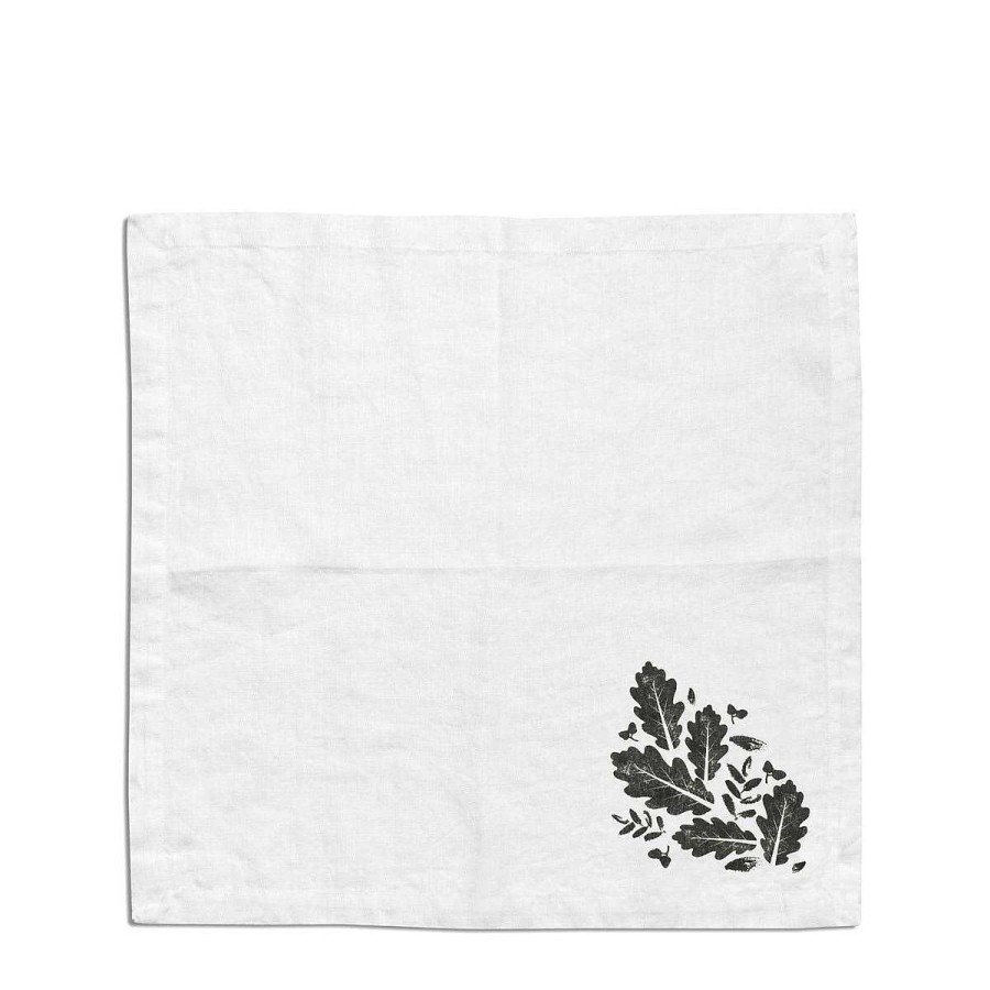 Daylesford Organic Oakleaf Napkin Dark Grey Clearance