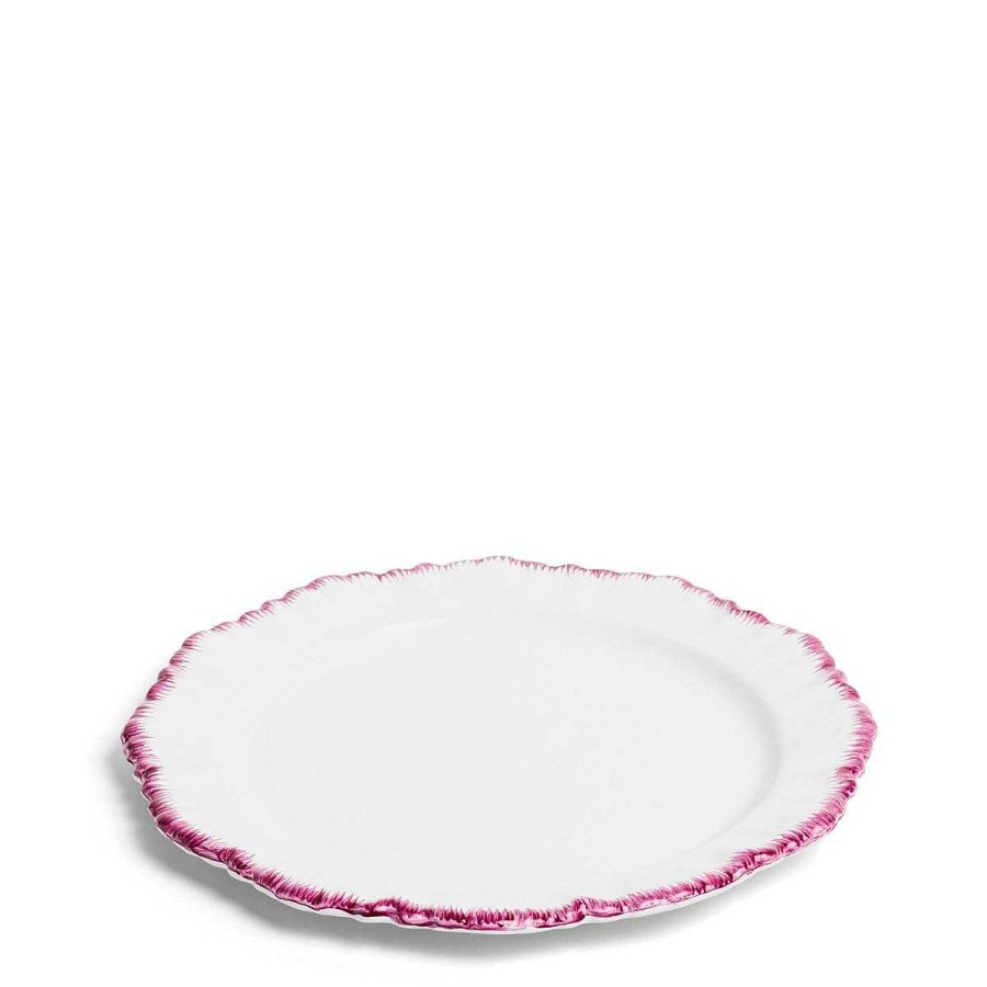 Daylesford Organic Combs Dinner Plate Pink Hot