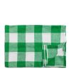 Daylesford Organic Green & White Check Tablecloth Clearance