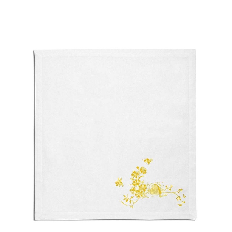 Daylesford Organic Beehive Yellow Napkin New