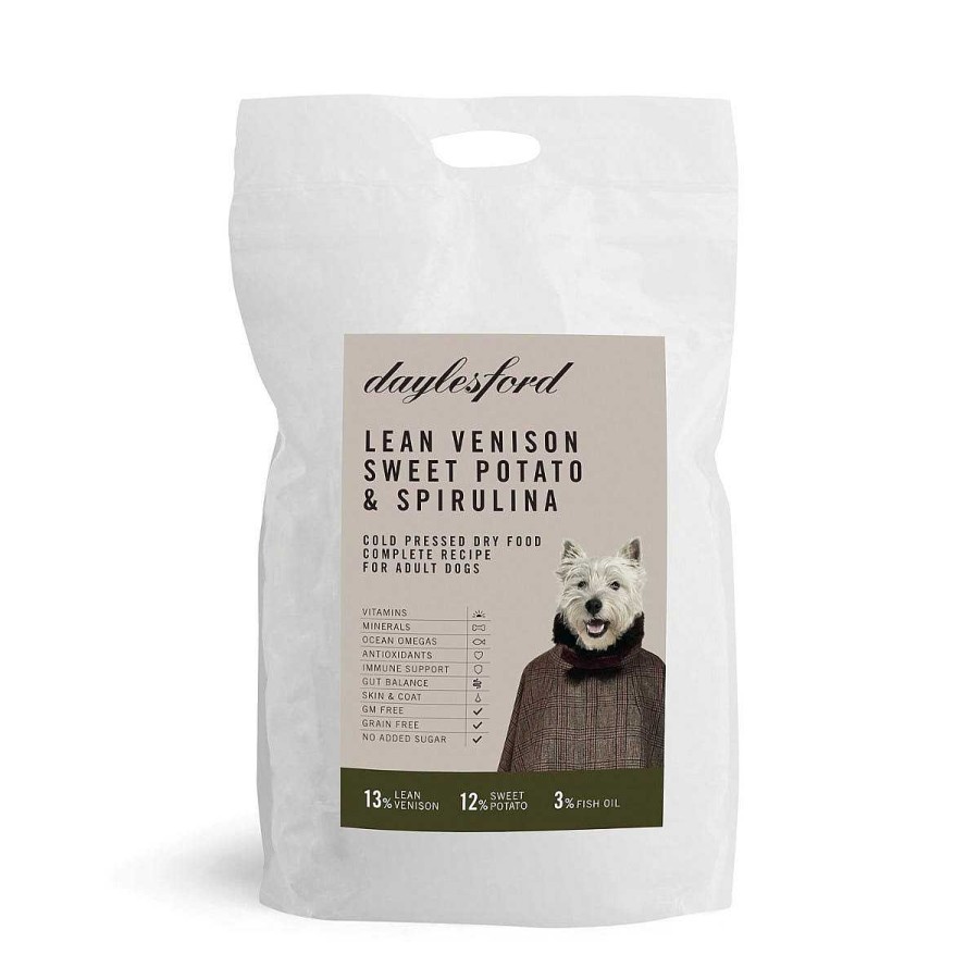 Daylesford Organic Lean Venison, Sweet Potato & Spirulina Food For Dogs New