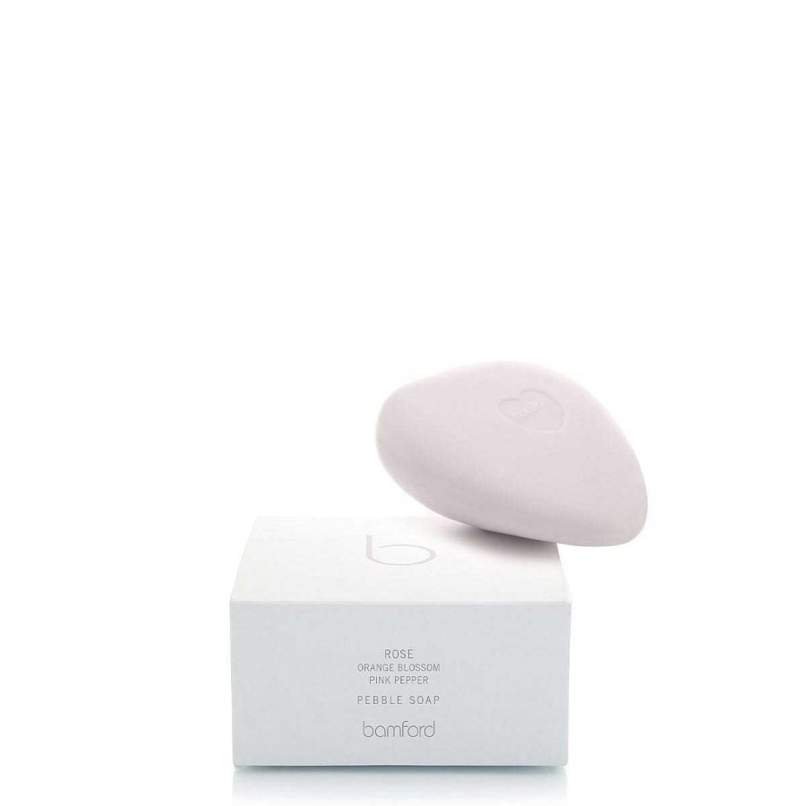 Daylesford Organic Bamford Rose Pebble Soap New