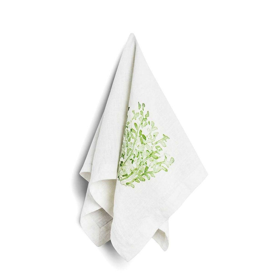 Daylesford Organic Eden Green Thyme Napkin New