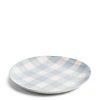 Daylesford Organic Baunton Dinner Plate Pale Blue Check Wholesale