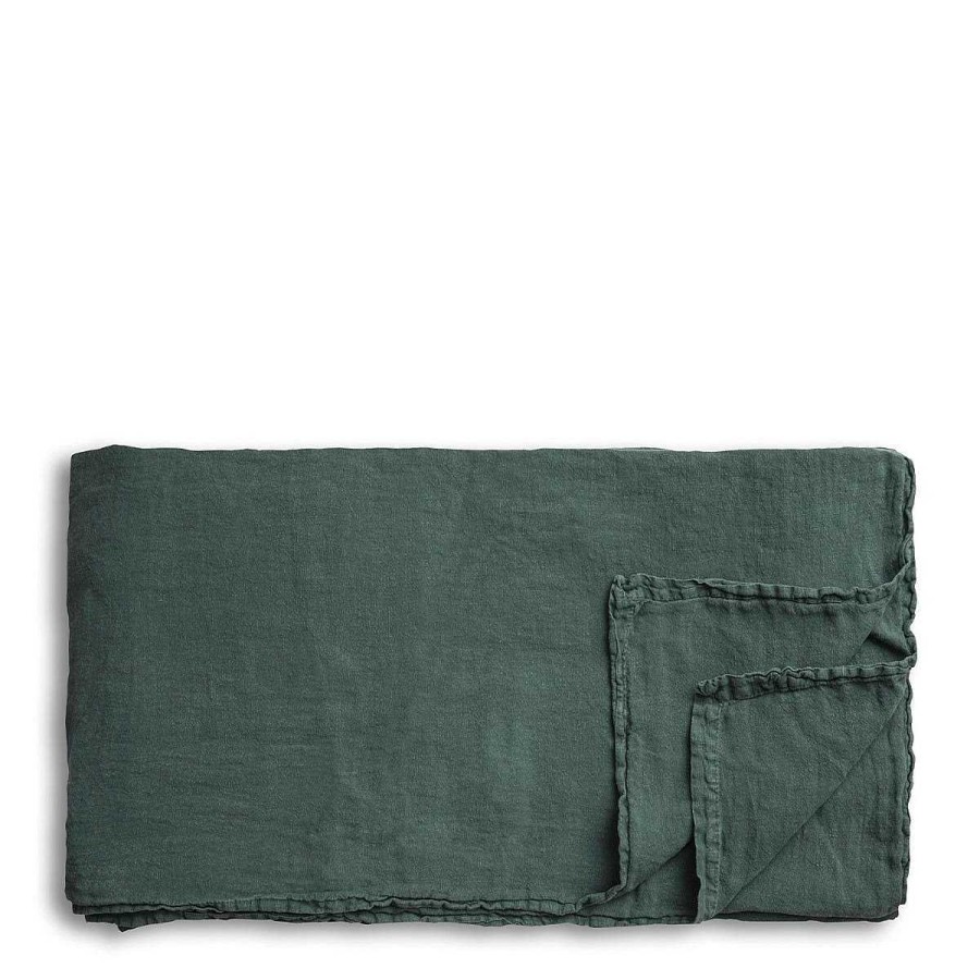 Daylesford Organic Tiller Evergreen Tablecloth Clearance