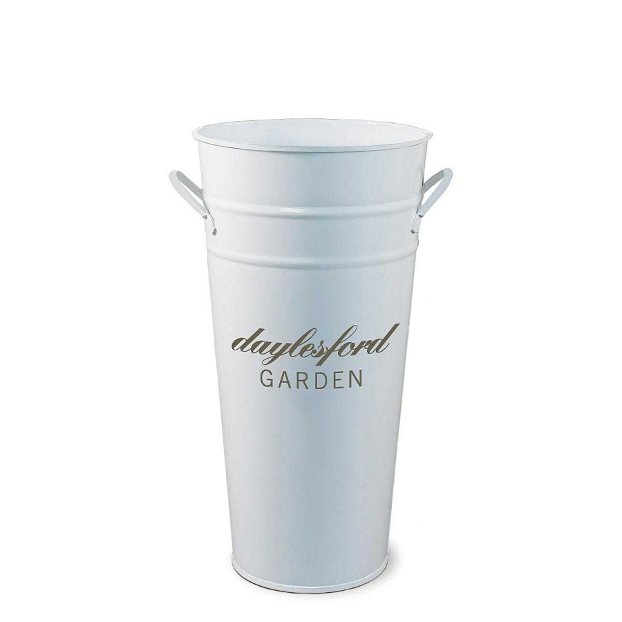 Daylesford Organic White Florist Bucket Small New