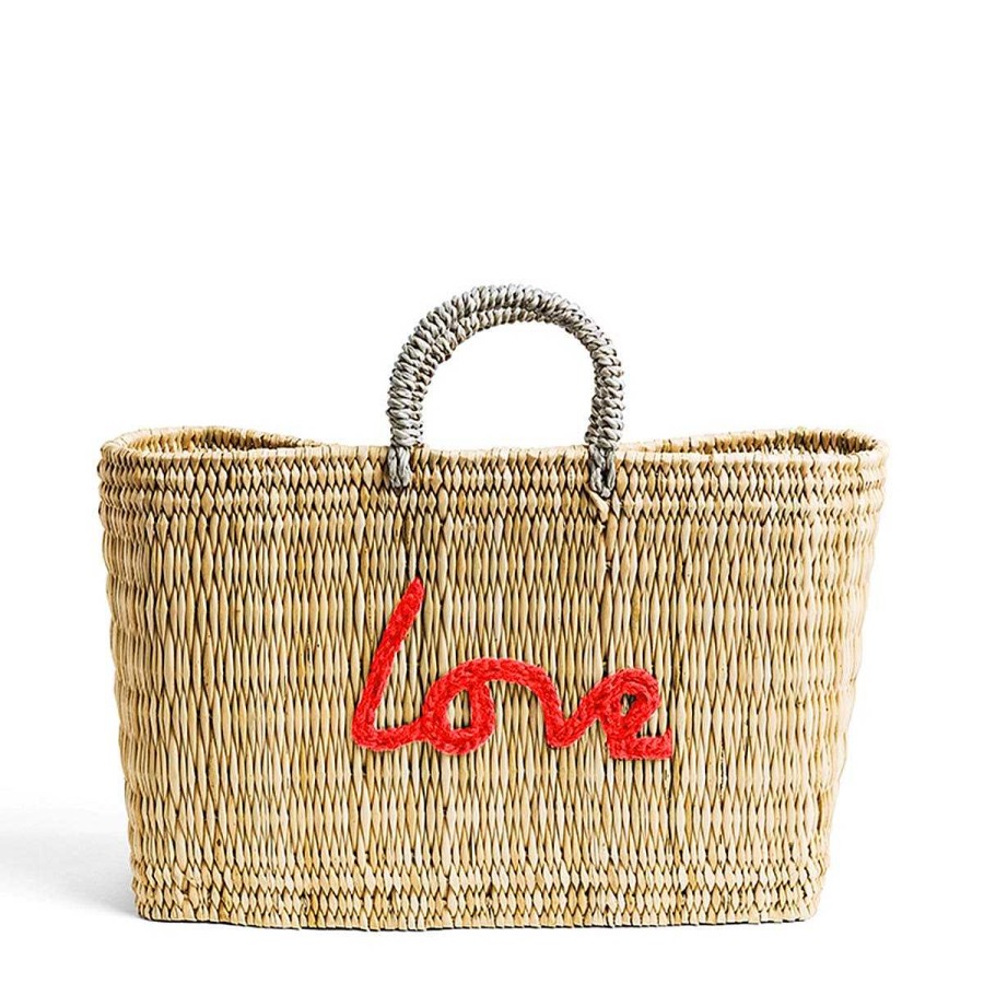 Daylesford Organic Love Rectangle Basket Bag - Orange Wholesale