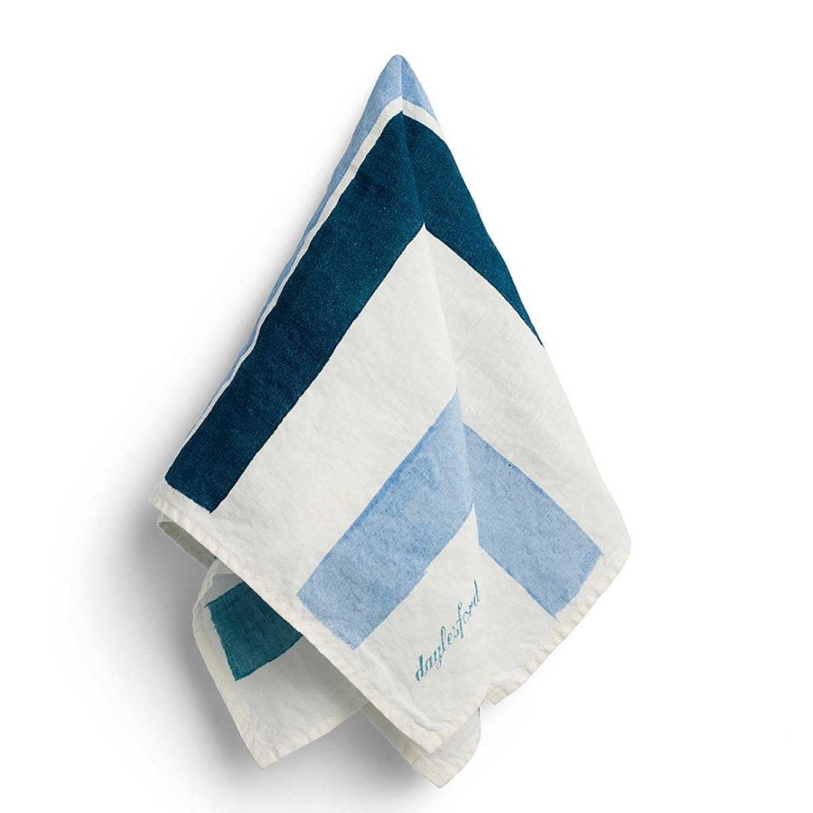 Daylesford Organic Rigato Blue Napkin Set Online