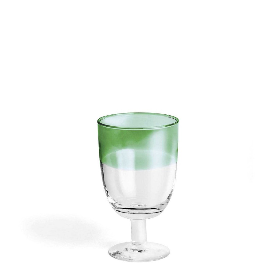 Daylesford Organic Ludlow Green Wine Glass New