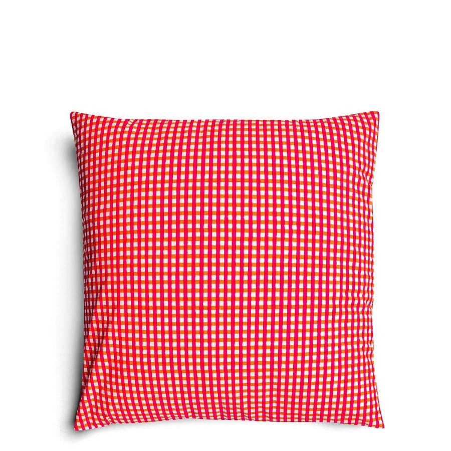 Daylesford Organic Saunton Check Cushion Small Clearance