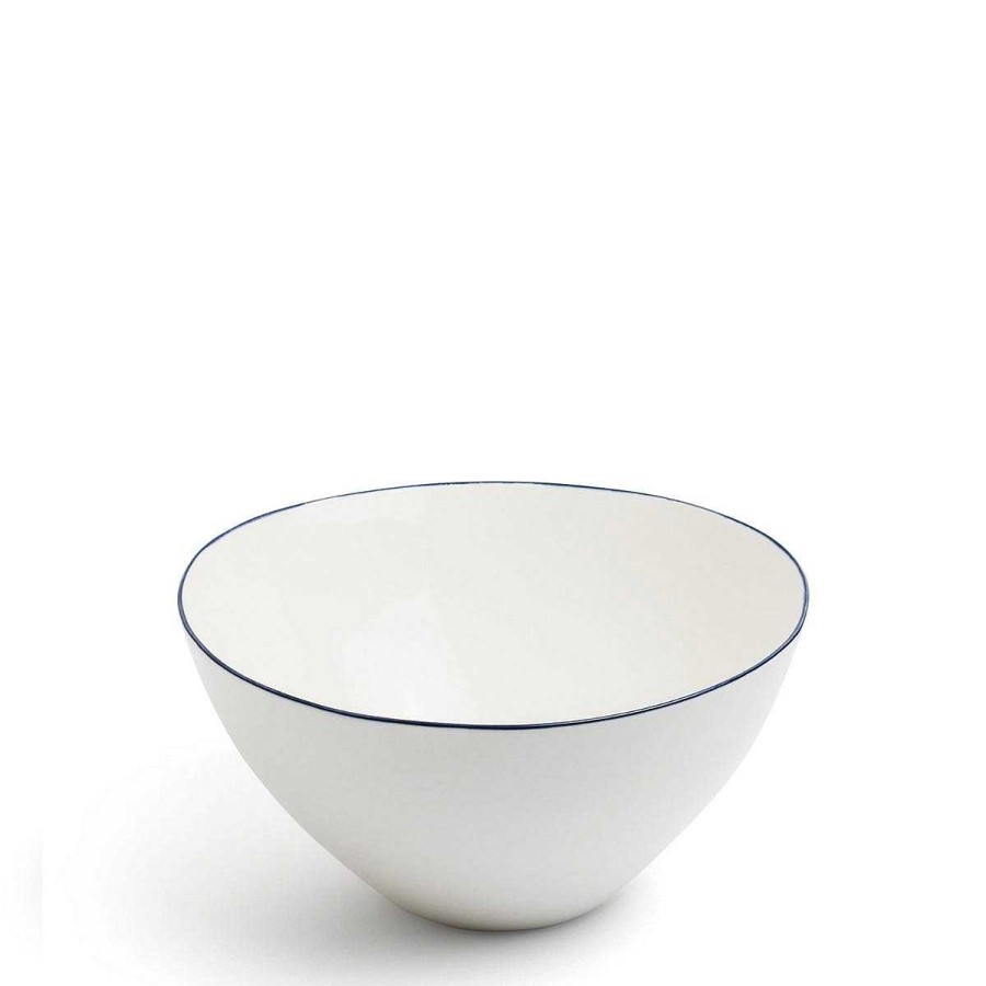 Daylesford Organic Edge Salad Bowl Blue New