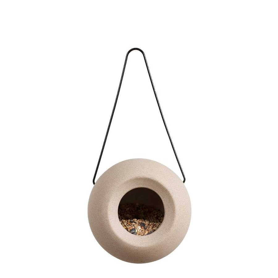 Daylesford Organic Ceramic Bird Feeder Dusty Beige Hot